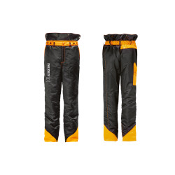 Брюки лесоруба REZER PROFI T001-F, размер L (черн.+ оранж) / 03.012.00006